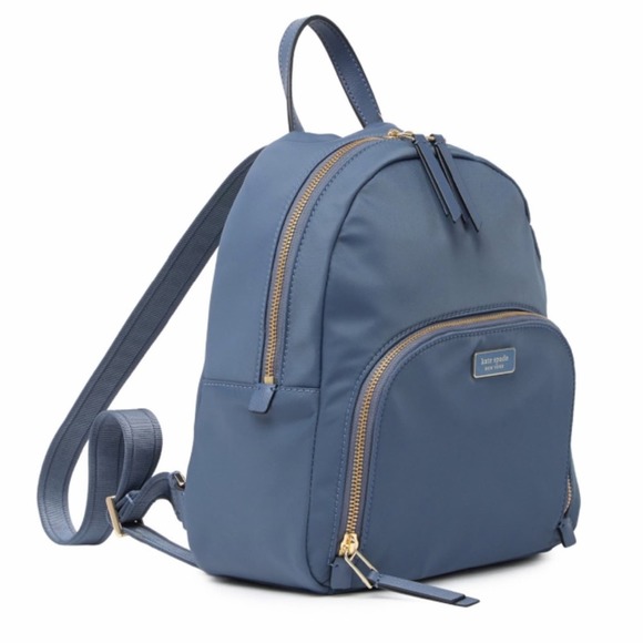 kate spade Handbags - Kate Spade Dawn blue nylon medium backpack purse